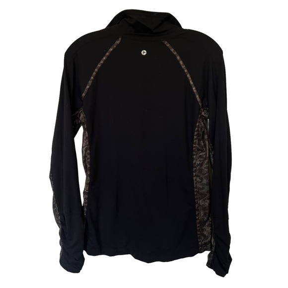 90 Degree By Reflex Full Zip Running Track Jacket Legging Set Black Brown Size S - Picture 3 of 8